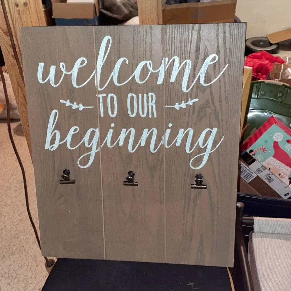 Welcome to Our Beginning Wall Decor